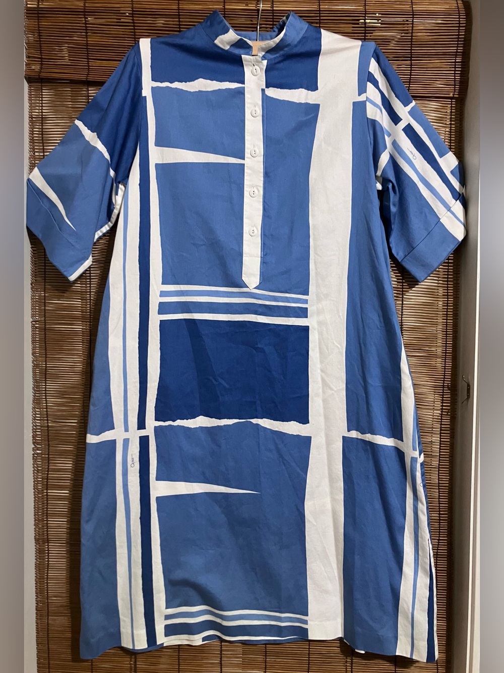 Vintage 70's Catherine Ogust Signed Print Cotton Dress sold by the Tog Shop - Picture 1 of 11